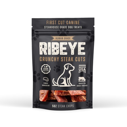 Packaging for Ribeye Dog Food