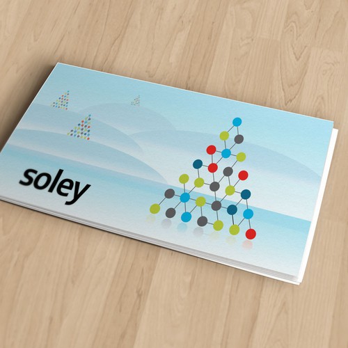 A clean and minimalistic christmas card for a software startup