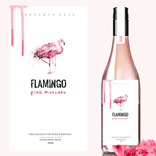 Label for Artiste ‘Flamingo’ Moscato