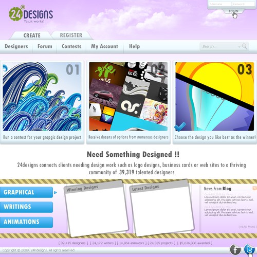 Clean and userfriendly webdesign for upstarting webpage - Fast