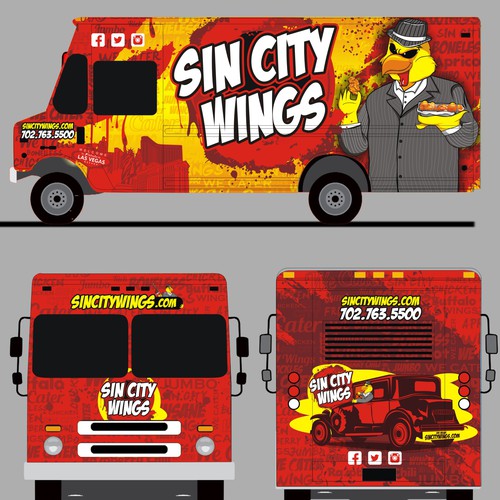 sin city wings truck