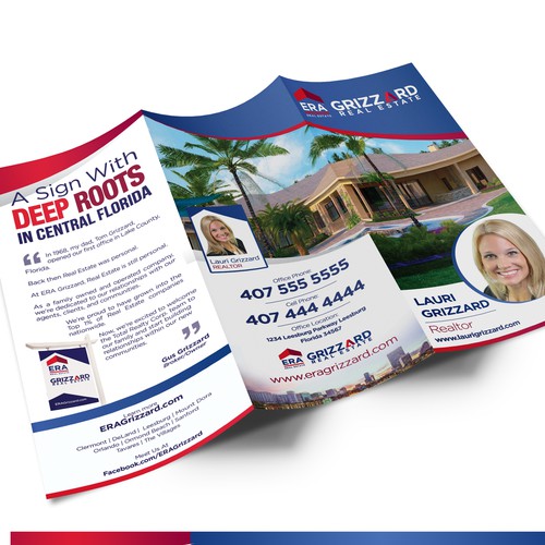 Tri fold brochure for real estate