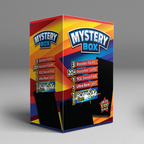 Trading Card Mystery Box Packaging Design