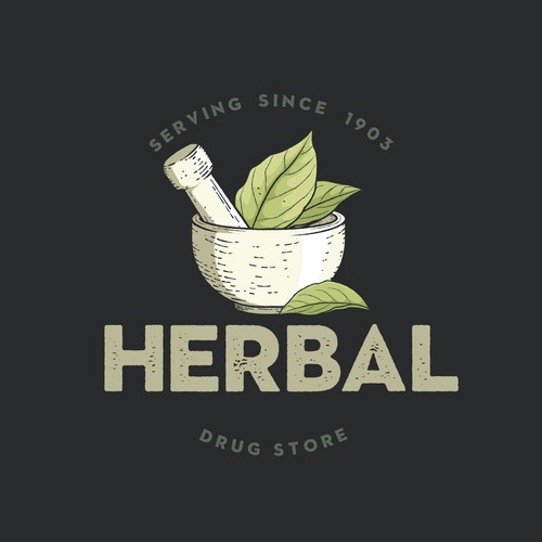 Vintage pharmacy logo