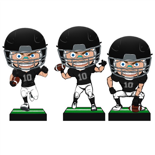 Bobblehead football player