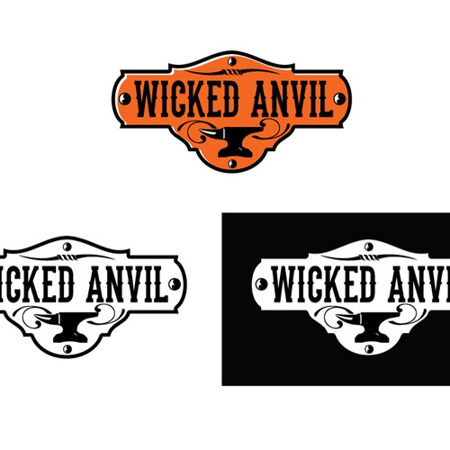 Let your inner wild child cut loose on a logo for Wicked Anvil.