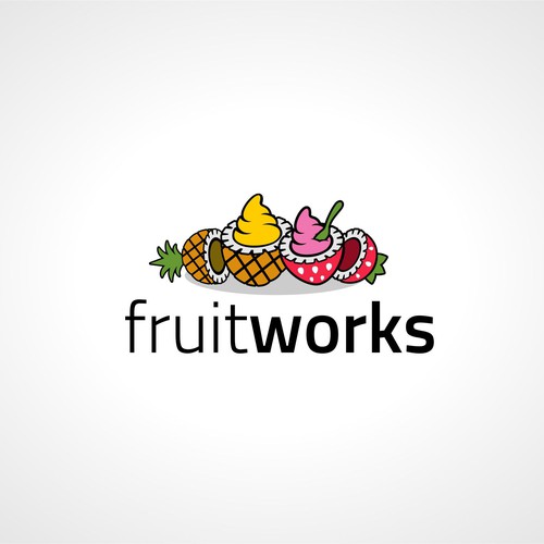 Create a logo for Fruit Works ::: Rebranding effort for Growing Healthy Foods Company