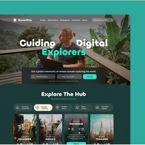 NomadShip - Digital Nomad Platform