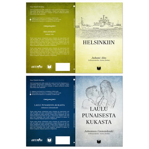 Book cover template for Artemira