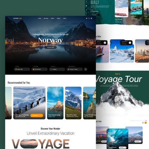 Overseas Travel Web Design