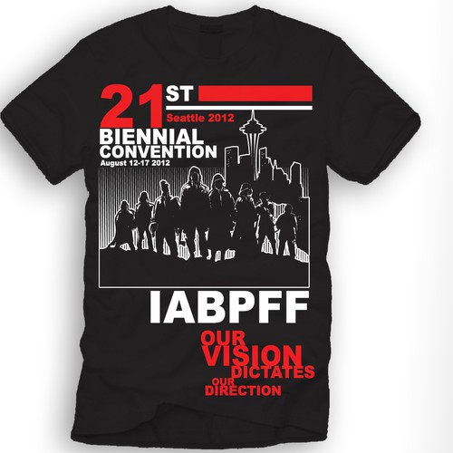 Create a winning t-shirt design for a  International  Black Fire Fighter Convention