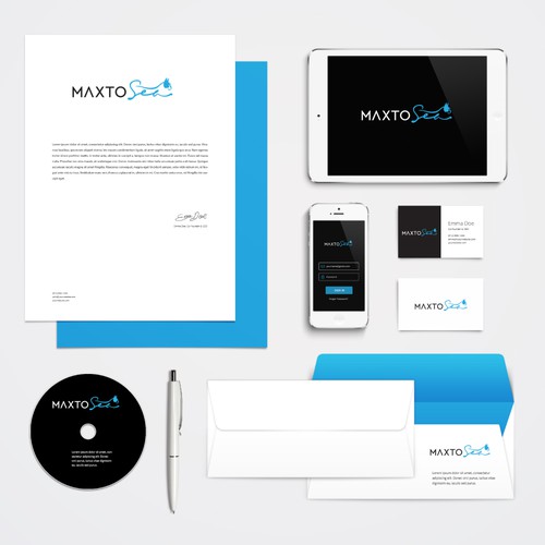 Maxto Sea Brand Identity Pack