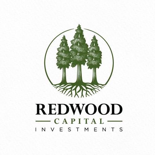Redwood Tree Forest Logo