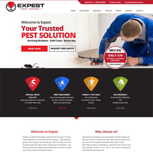 Web Design for Expert Pest Controller