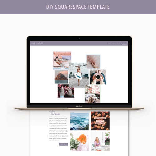 Hello Traveller | Squarespace Customisable Template