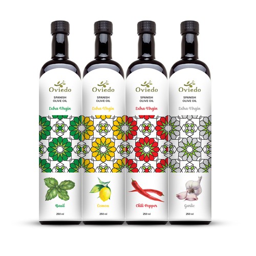 label for flavored Olive Oil