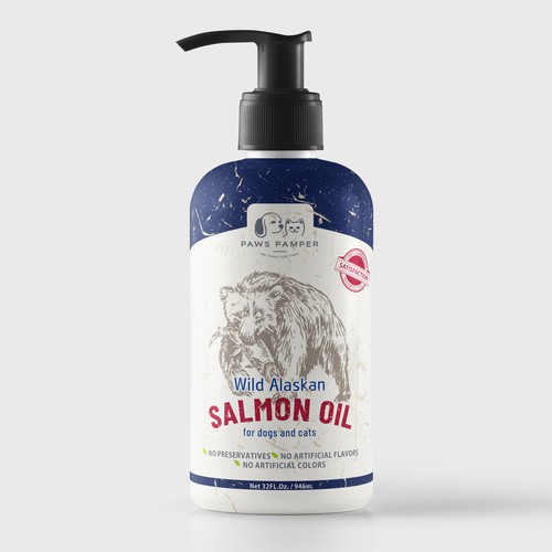 Label design for Salmon Oil