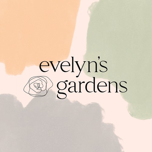 Flower Shop feminine delicate logo design