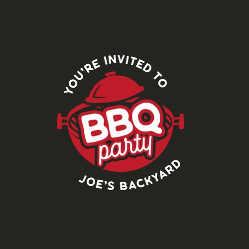 BBQ Party Logo Design