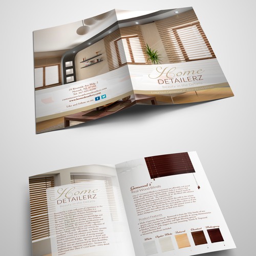 High class modern style brochure