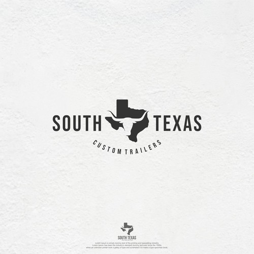 South Texas Custom Trailers Logo design