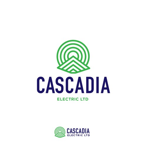 Cascadia electric logo design 2