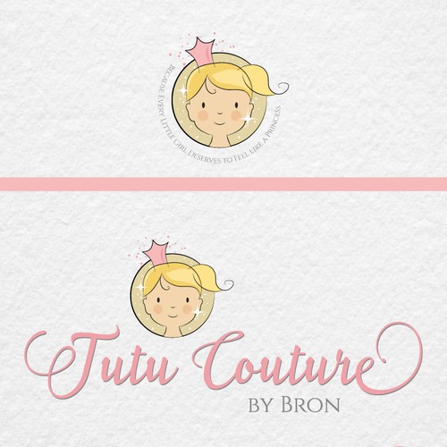 Cute princess logo for children's boutique