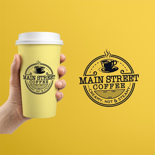 Vintage Logo for Main Street Coffee