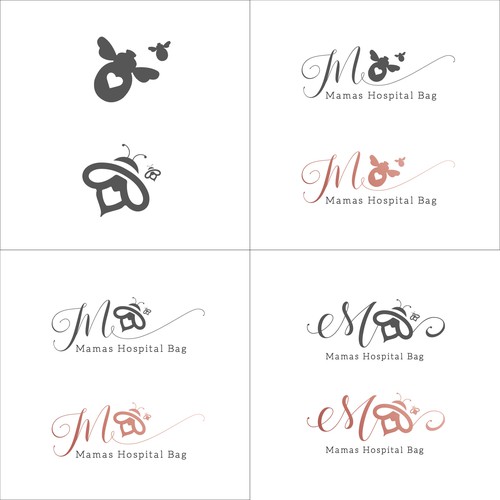 Delicate logo concept for moms-to-be