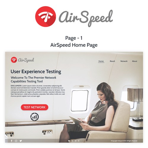 AirSpeed - Airborne Network Speed Test Tool