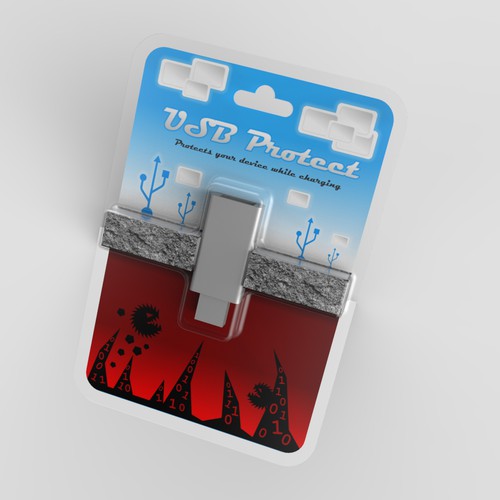 USB Protect device packaging concept