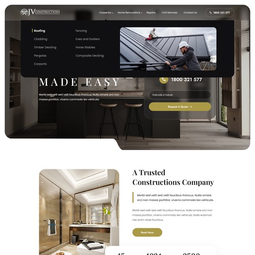 Home Renovations Website Design