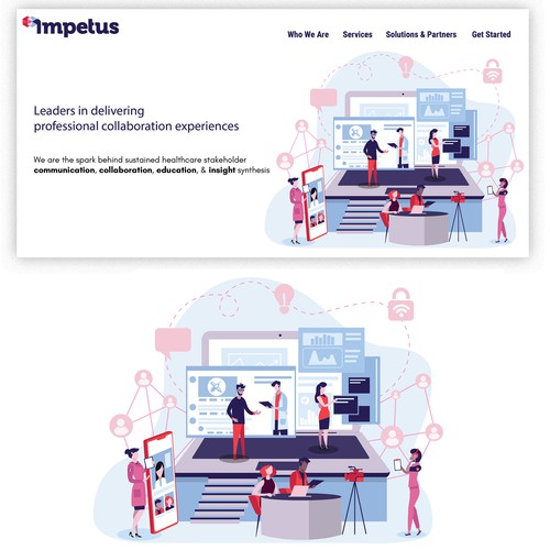 Homepage illustration for Impetus