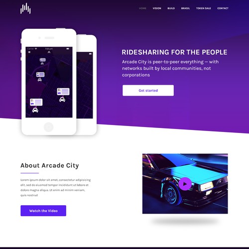 Arcade City website (Peer-to-peer ridesharing)