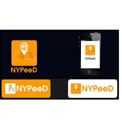 create an eye catching logo for a smart phone app to locate public restrooms