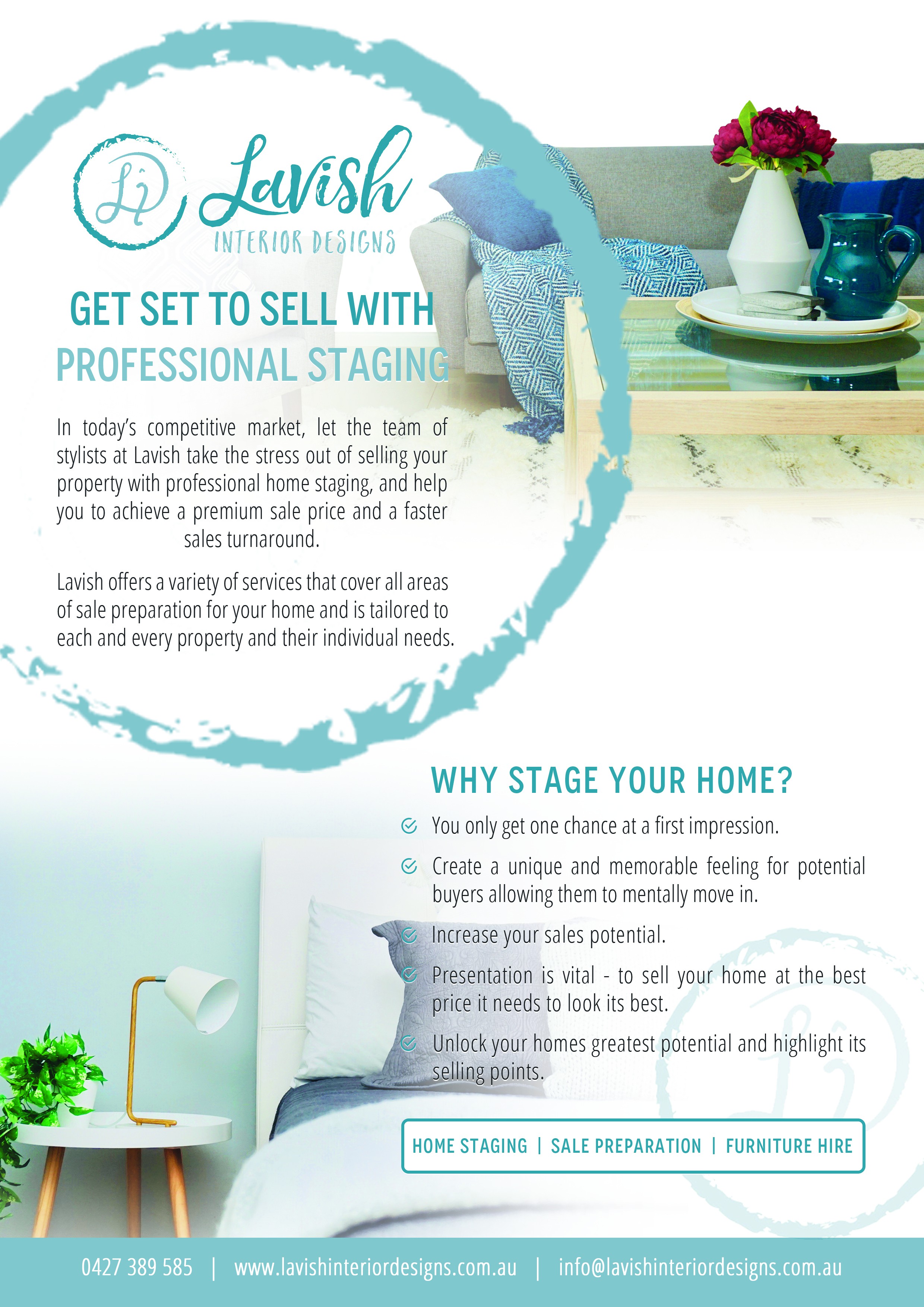 Design an A4 flyer for Home Staging business!
