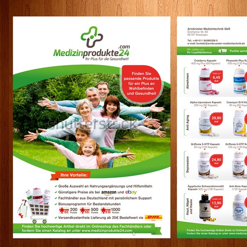 Flyer design for medical products