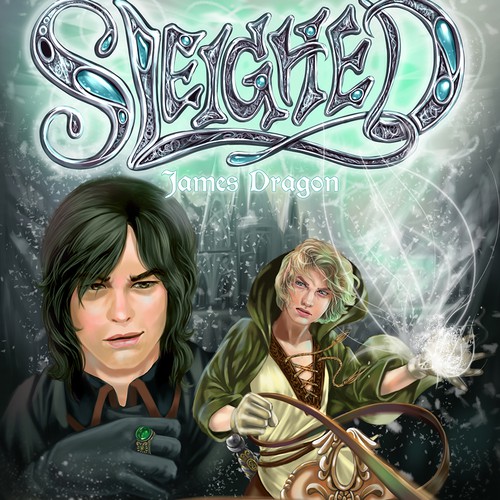 Book cover and character art for Sleighed03