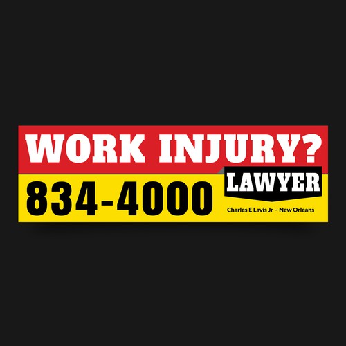 Simple Work Injury Ad For Bench