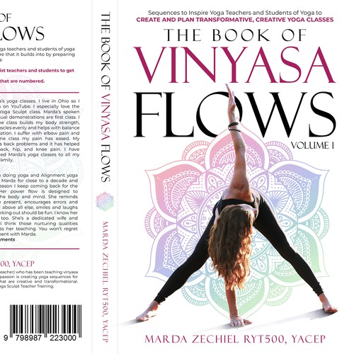 The Book of Vinyasa Flow design cover that inspires