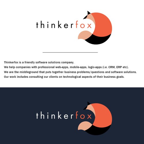 logo concept for Thinkerfox