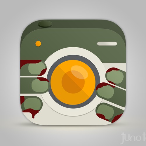 Create an Awesome Zombie Camera App Icon