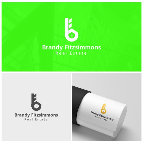 Brandy Fitzsimmons Real Estate Logo design concept.