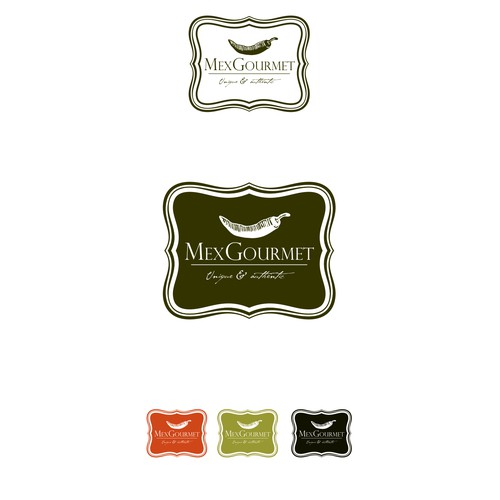 Gorgeous spicy logo for MexGourmet!