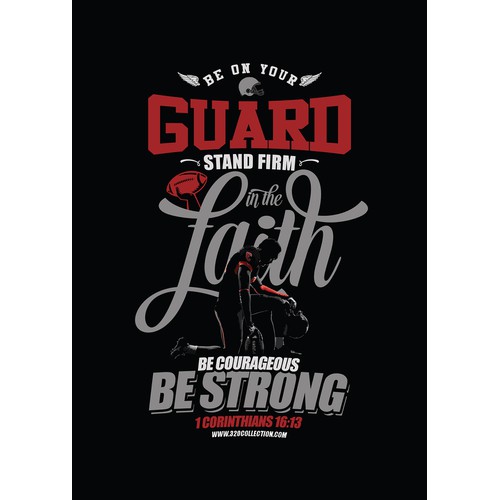 Christian Themed (American)Football T-Shirt for 320 Collection
