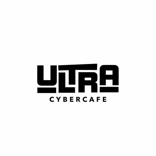 Text-based logo for  high-end Cybercafe