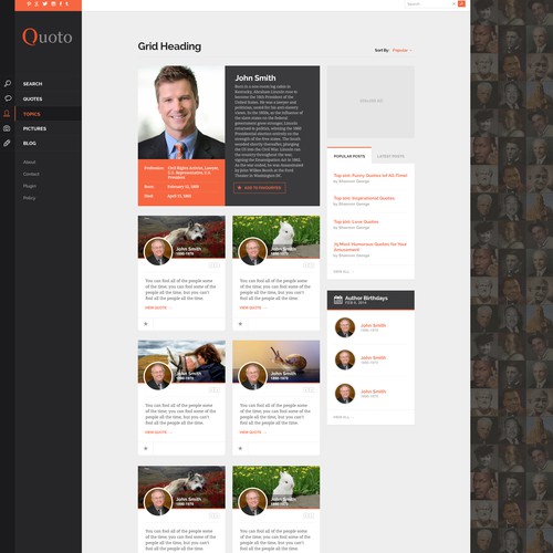Quotery.com | Website Design