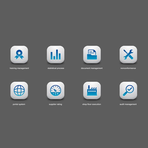Design Modern Icon Set of 15 for Leading Software Company with Fortune 500 Clients!
