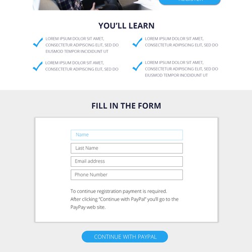 Landing Page Responsive Design