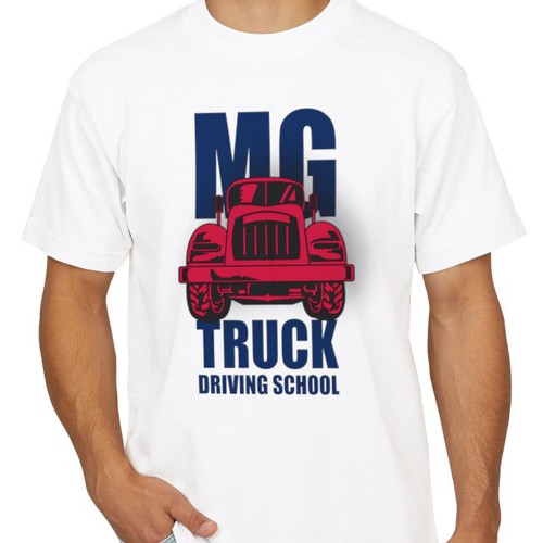 MG Truck Driving School T-Shirt Design